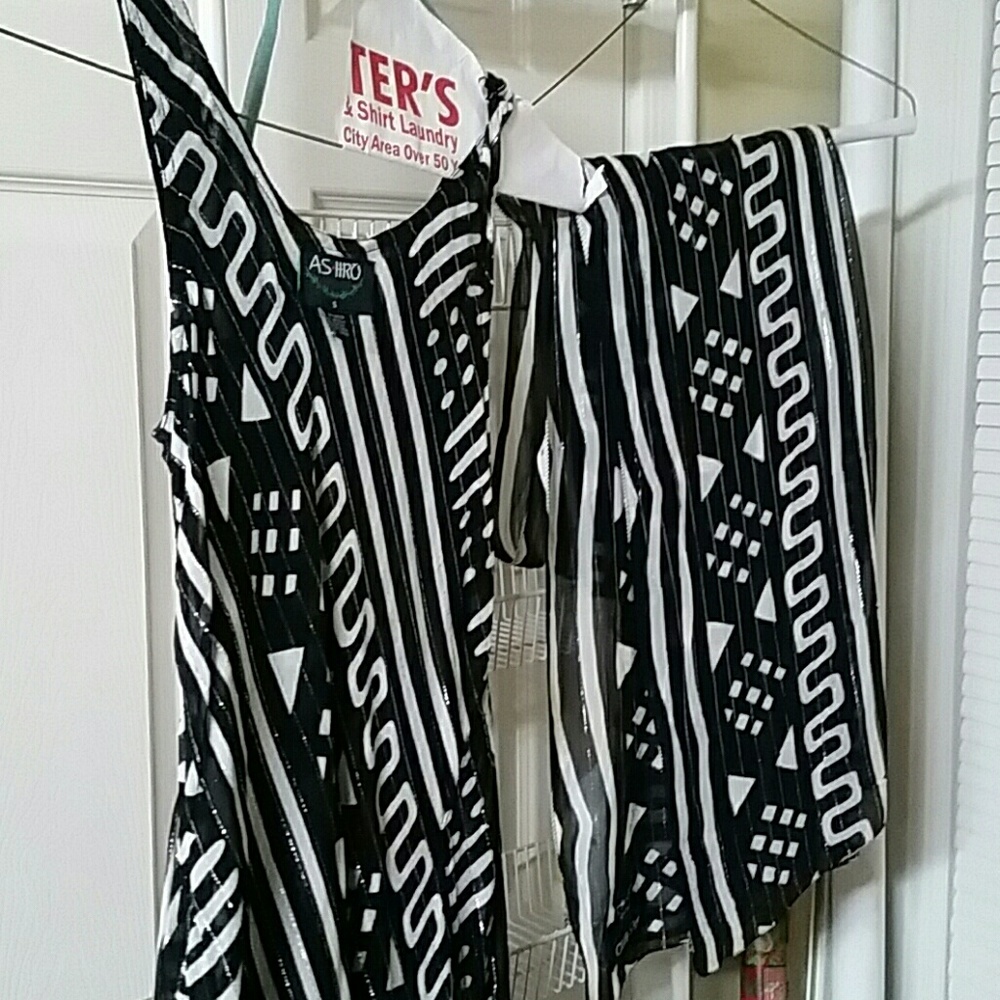Black and White Maxi Dress
